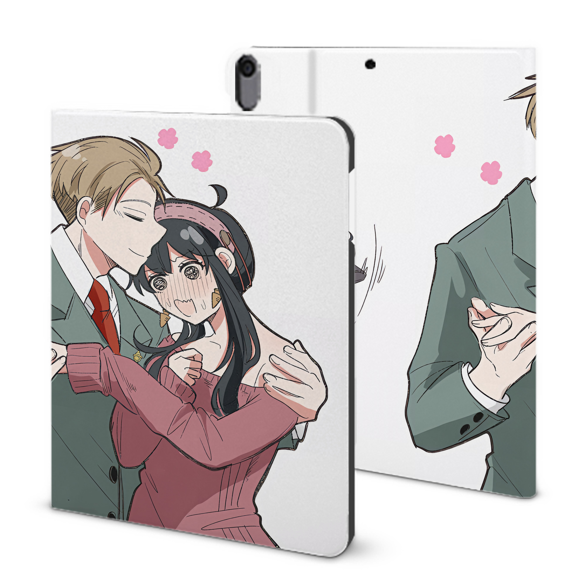 （画像用） SPY×FAMILY间谍家家酒 IPad ケース ブック型 PUレザー TPU 耐衝撃 軽量 薄型 ペン収納なし 全面保護 IPad 各モデル対応